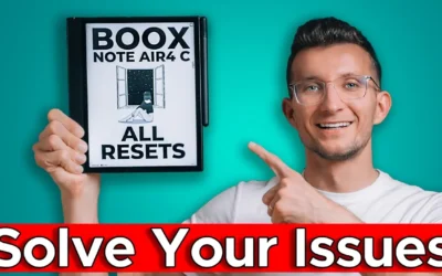 Troubleshooting Boox Note Air 4C: Soft and Hard Resets Explained