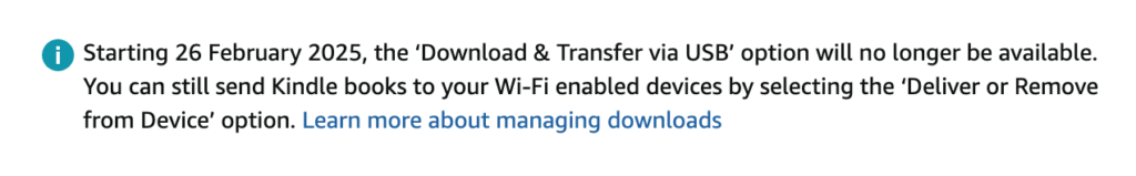 Download & Transfer via USB