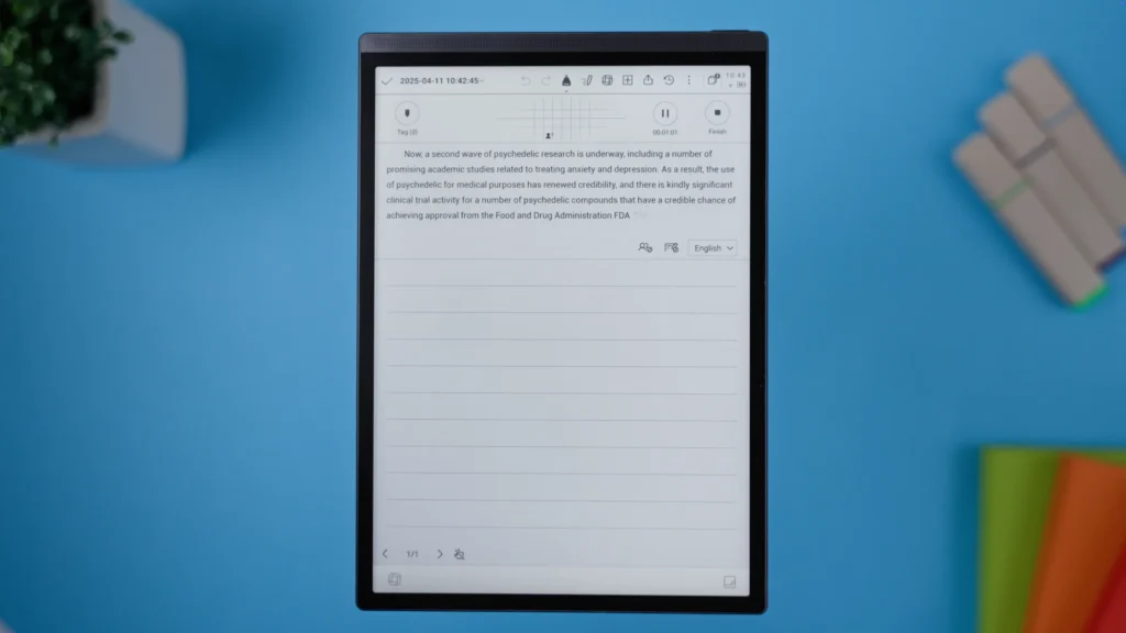 Real-time Voice-to-text Transcription can be great for meetings, university classes and conversations