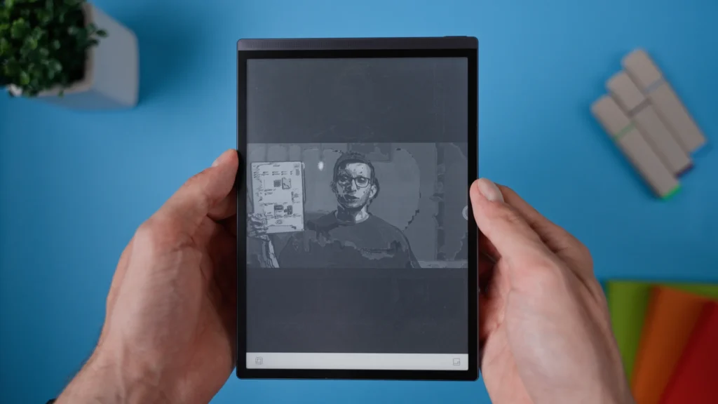 Device doesn't work great with video due to refresh mode being too slow to accommodate it.