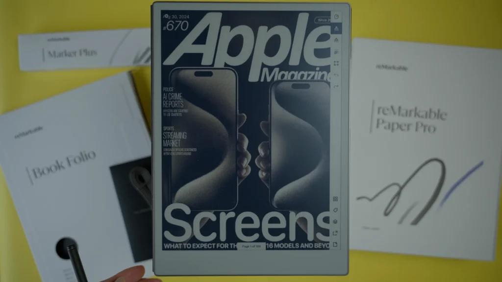 reMarkable Paper Pro has a great screen size for reading PDFs