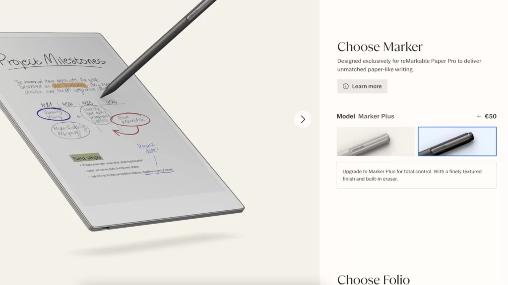 Premium stylus comes with 50$ / 50€ bump over the standard marker.